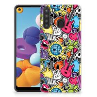 Samsung Galaxy A21 Silicone Back Cover Punk Rock - thumbnail