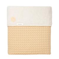 Koeka Oslo baby wiegdeken wafel/teddy 75x100 cm Shadow Green