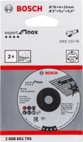 Bosch Accessories 2608601705 2608601705 Afbraamschijf recht Diameter 76 mm Boordiameter 10 mm 2 stuk(s) - thumbnail