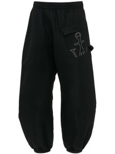 JW Anderson pantalon de jogging Twisted imprimé - Noir