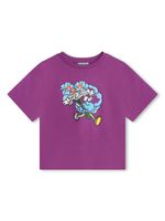 Kenzo Kids t-shirt en coton à imprimé graphique - Violet - thumbnail