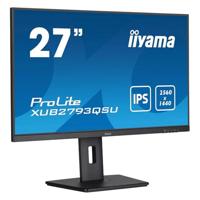 Iiyama XUB2793QSU-B7-27, 27 inch QHD LED IPS, 2560x1440/100Hz, 1H1DP, HEEFT