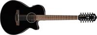 Ibanez AEG5012 12-snaren Black High Gloss