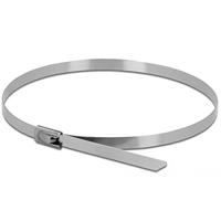 DELOCK kabelbinders roestvrij staal 20 stuks L200 x B4,6 mm