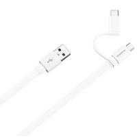 Data kabel 2in1 (USB C + Micro USB) 1,5m tot 2A, AP55S