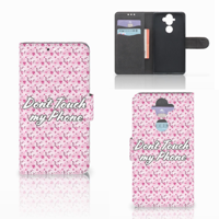 Nokia 8 Sirocco | Nokia 9 Portemonnee Hoesje Flowers Pink DTMP