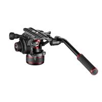 Manfrotto Nitrotech 612 videovloeistofkop voor DSLR-apparaten, spiegelloos, video en bioscoop, met continu contragewichtssysteem 4-18 kg, traploos variabel vloeistofsysteem, 18 kg nuttige belasting