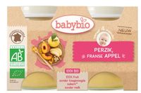 Babybio Dessert appel perzik 130 gr bio (2 st)