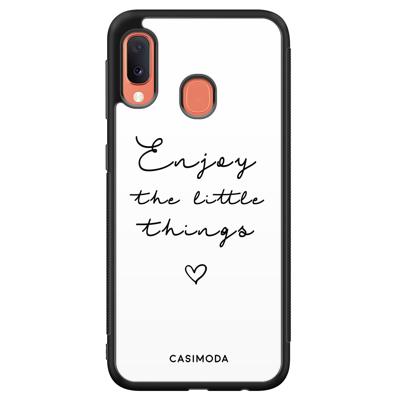 Samsung Galaxy A20e hoesje - Enjoy life Samsung Galaxy A20e hoesje - Enjoy life