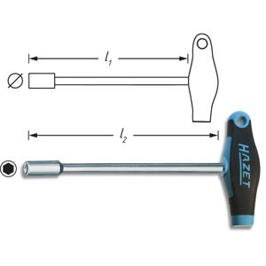 Hazet HAZET Dopschroevendraaier Werkplaats Sleutelbreedte (metrisch): 7 mm Koplengte: 230 mm