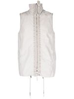 Boris Bidjan Saberi gilet en coton à ourlet à lien de resserrage - Gris - thumbnail