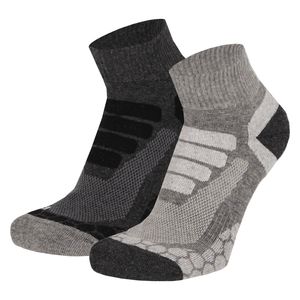 Xtreme Wandelsokken Quarter 2-pack Multi Grey-45/47