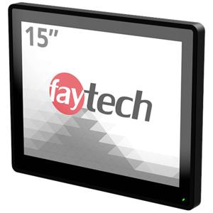 Faytech FT15TMCAPOB Touchscreen monitor Energielabel: E (A - G) 38.1 cm (15 inch) 1920 x 1080 Pixel 4:3 8 ms HDMI, DisplayPort, VGA, USB-B, Audio-Line-in IPS