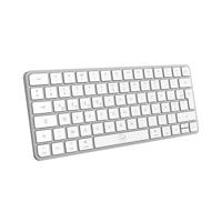 Mobility Lab KMP2000W Mini – Mac Mini-toetsenbord, draadloos, meerdere aansluitingen, AZERTY, ontvanger 2,4 GHz USB + 3 x Bluetooth, 12 multimedia-sneltoetsen, snel opladen via USB-C – Mac