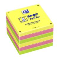 OXFORD Spot Notes zelfklevende notities, 6 blokken, 75x75mm, SCRIBZEE compatibel, kleurrijk