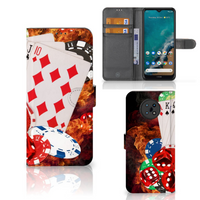 Nokia G50 Wallet Case met Pasjes Casino