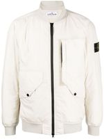 Stone Island Compass-badge padded bomber jacket - Blanc - thumbnail