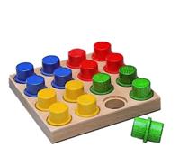 Nic stavenset 17 delig 4 cm multicolor