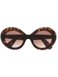 Oliver Peoples lunettes de soleil Dejeanne à monture ronde - Marron