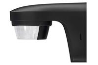 Theben 1010506 theLuxa S180 BK bewegingsmelder met 180° detectiehoek voor buiten, bewegingssensor, buitenverlichting, beschermingsgraad IP 55, zwart
