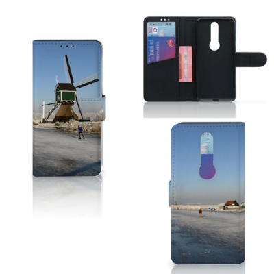 Nokia 4.2 Flip Cover Schaatsers
