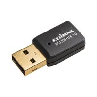 Edimax Wireless AC1200 Dual-Band MU-MIMO USB 3.0 Adapter Wi-Fi Zwart | 1 stuks - EW-7822UTC EW-7822UTC