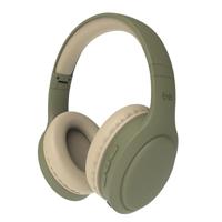 T'NB Tonality, opvouwbare draadloze hoofdtelefoon met passieve ruisonderdrukking, met bluetooth-verbinding, stereogeluid met geïntegreerde microfoon, batterijduur tot 30 uur, groen