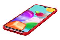 Silicone Cover EF-PA415 - Achterzijde behuizing voor mobiele telefoon - silicone - rood - voor Galaxy A41