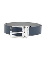 Emporio Armani Kids ceinture en cuir artificiel à boucle - Bleu - thumbnail