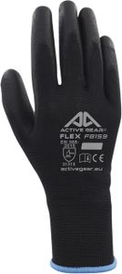 Handschoen ActiveGear grip PU-flex zwart extra large