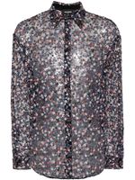 DSQUARED2 chemise à ornements de sequins - Bleu - thumbnail