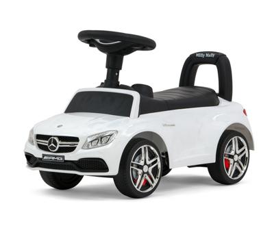 Milly Mally loopauto Mercedes junior 63 x 28 x 38 cm staal wit Milly Mally loopauto Mercedes junior 63 x 28 x 38 cm staal wit