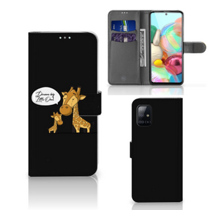 Samsung Galaxy A71 Leuk Hoesje Giraffe