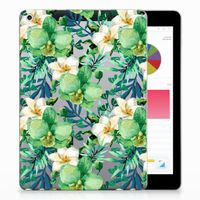 Apple iPad 9.7 2018 | 2017 Siliconen Hoesje Orchidee Groen - thumbnail