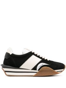 TOM FORD baskets James en daim - Noir