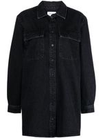 FRAME robe-chemise en jean à coupe courte - Gris - thumbnail