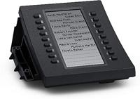 Snom D3 uitbreidingsmodule voor D3xx telefoons, hoge resolutie display met achtergrondverlichting, 18 programmeerbare zelf-labeling en LED-knoppen, plug and play, USB, Zwart, 00004327