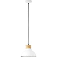 Brilliant Pullet 93791/05 Hanglamp LED E27 40 W Wit, Hout (licht) - thumbnail