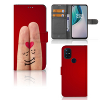 OnePlus Nord N10 Wallet Case met Pasjes Liefde - Origineel Romantisch Cadeau