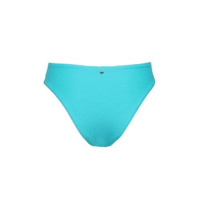 Seafolly high leg bikinibroekje met rib structuur turquoise Seafolly high leg bikinibroekje met rib structuur turquoise