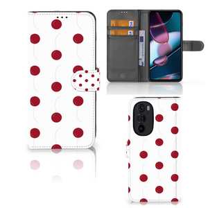 Motorola Edge 30 Pro Book Cover Cherries