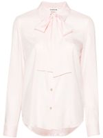 P.A.R.O.S.H. chemise en soie à col lavallière - Rose