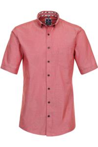 Redmond Casual Regular Fit Overhemd Korte mouw rood