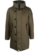 Peuterey hooded feather down parka - Vert