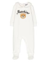Moschino Kids Romper met teddybeerprint - Beige