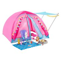 Mattel Let&apos;s Go Camping Tent Speelset