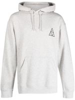 Huf logo-print cotton hoodie - Gris - thumbnail