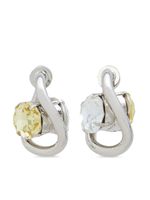 Marni boucles d'oreilles à ornements en cristal - Argent