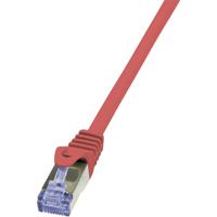 LogiLink CQ3054S RJ45 Netwerkkabel, patchkabel CAT 6A S/FTP 2.00 m Rood Vlambestendig, Snagless 1 stuk(s) - thumbnail