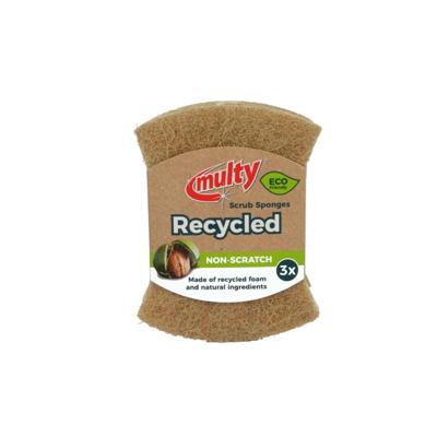 Multy gerecyclede schuursponsen 3st eco | 5 stuks